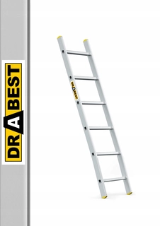 Rebrík -  Hliníkový rebrík 1x6 Pro Drabest +Hook