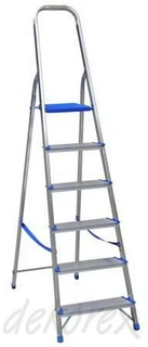 Rebrík -  Oddelenie hliníkového rebríka 6 stupňov Drabex