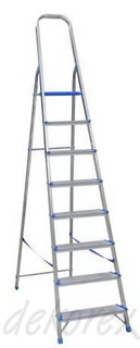 Rebrík -  Odnímateľný hliníkový rebrík 8 stupňov Drabex