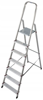 Rebrík -  7 stupňový hliníkový domový rebrík Krause Corda