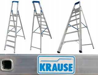 Rebrík -  Krause Home Warehouse Ladder (6 stupňov+platforma)