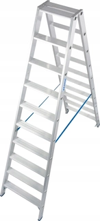 Rebrík - Dvojitý krause stabilo 2x10 124777 3,9 m rebrík