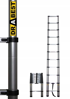 Rebrík - Skladací teleskopický rebrík 3,2 m