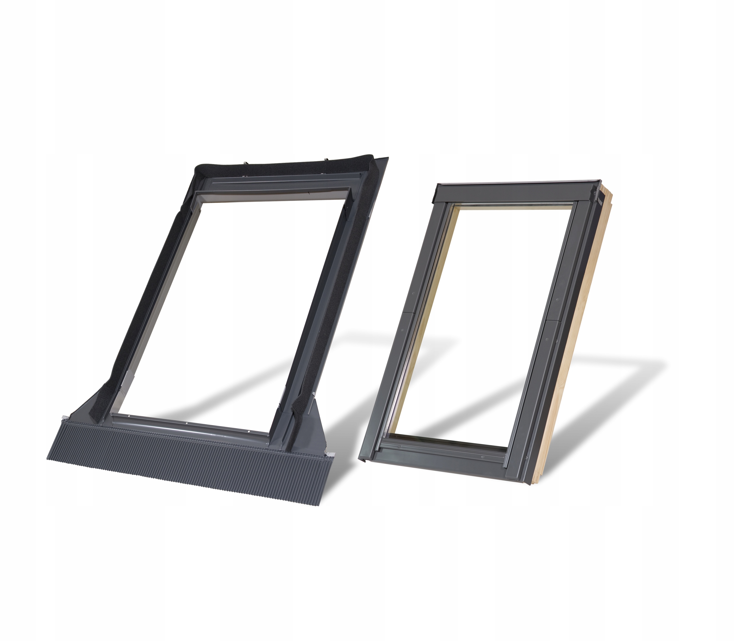 Strešné okno s lemovaním RoofLite+, 78x140 cm, drevené