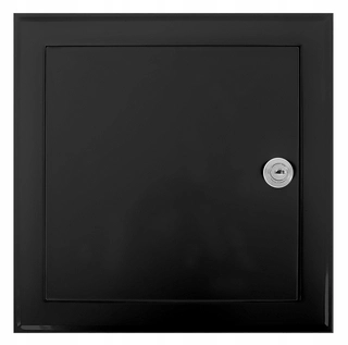 Revízne dvierka - Credit dvere 20x20 black metal lock