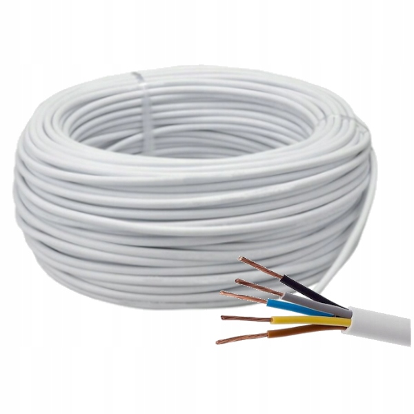 Okrúhly elektrický kábel, flexibilný (šnúra) OWY Electrocable 5 x 1,0