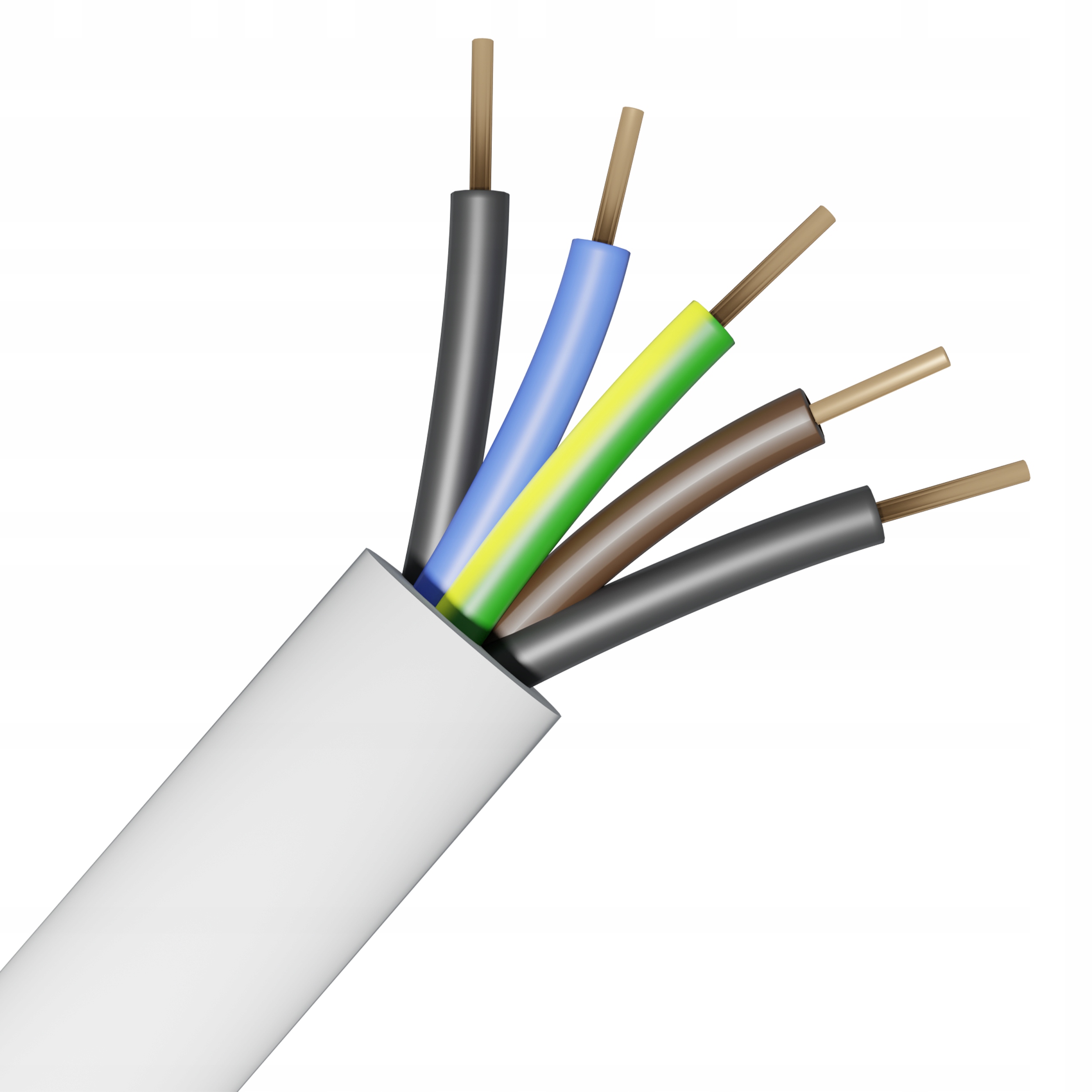Okrúhly elektrický kábel OWY Zamel 5 x 1,0