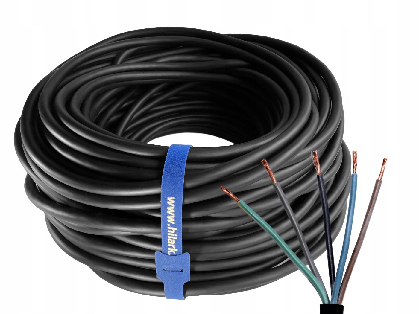 Okrúhly elektrický kábel OW Hilark 5x2,5 mm² 20 m