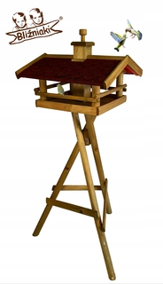 Vtáčia búdka, krmitko, domček - Veľký Bird Feeder 145cm XXL Chata na stojane