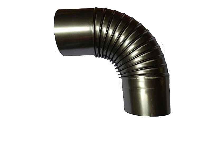 Kachľové komínové koleno dymové, priemer 150mm, do pece