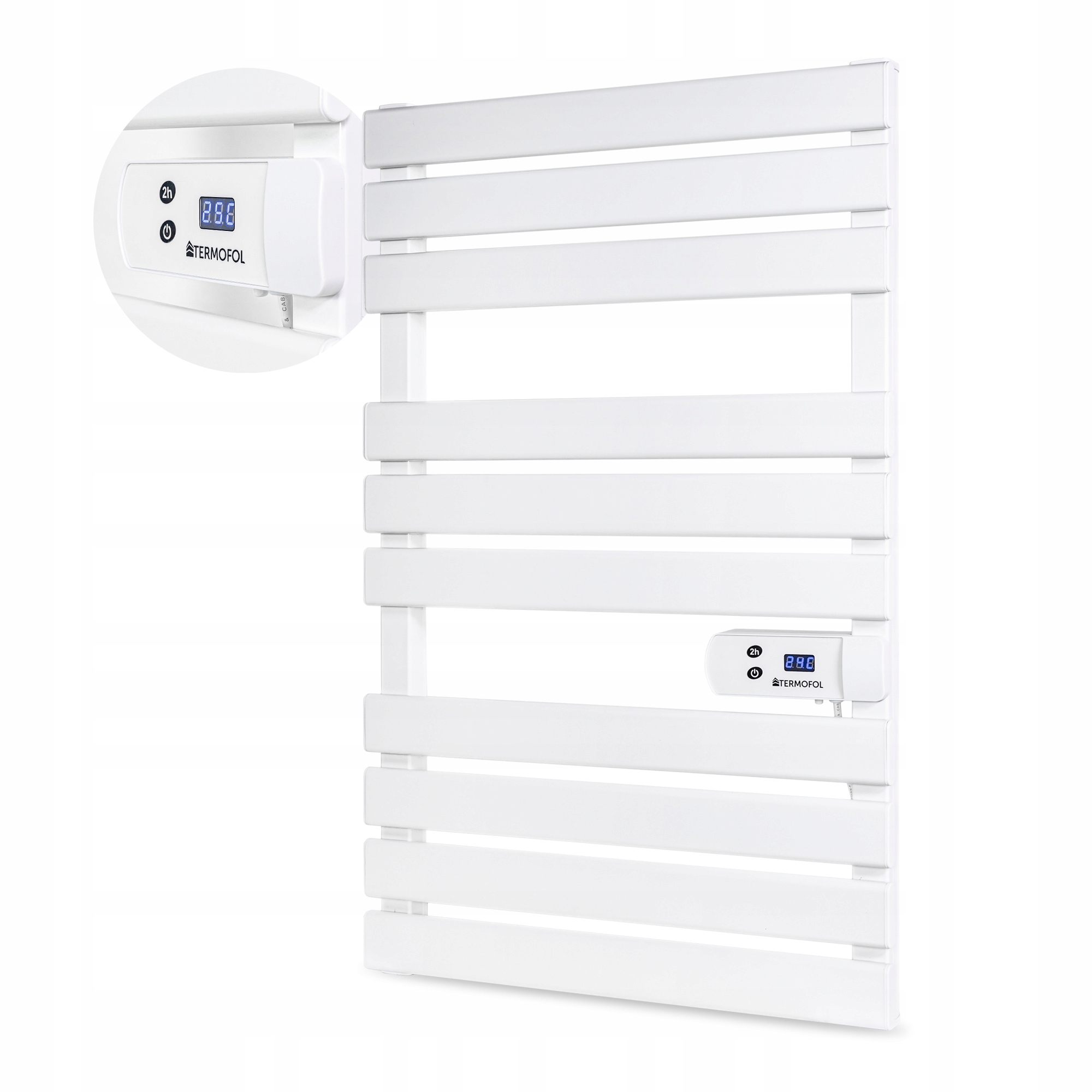 Elektrický kúpeľňový radiátor Termofol 500 W 555 x 890 mm biely