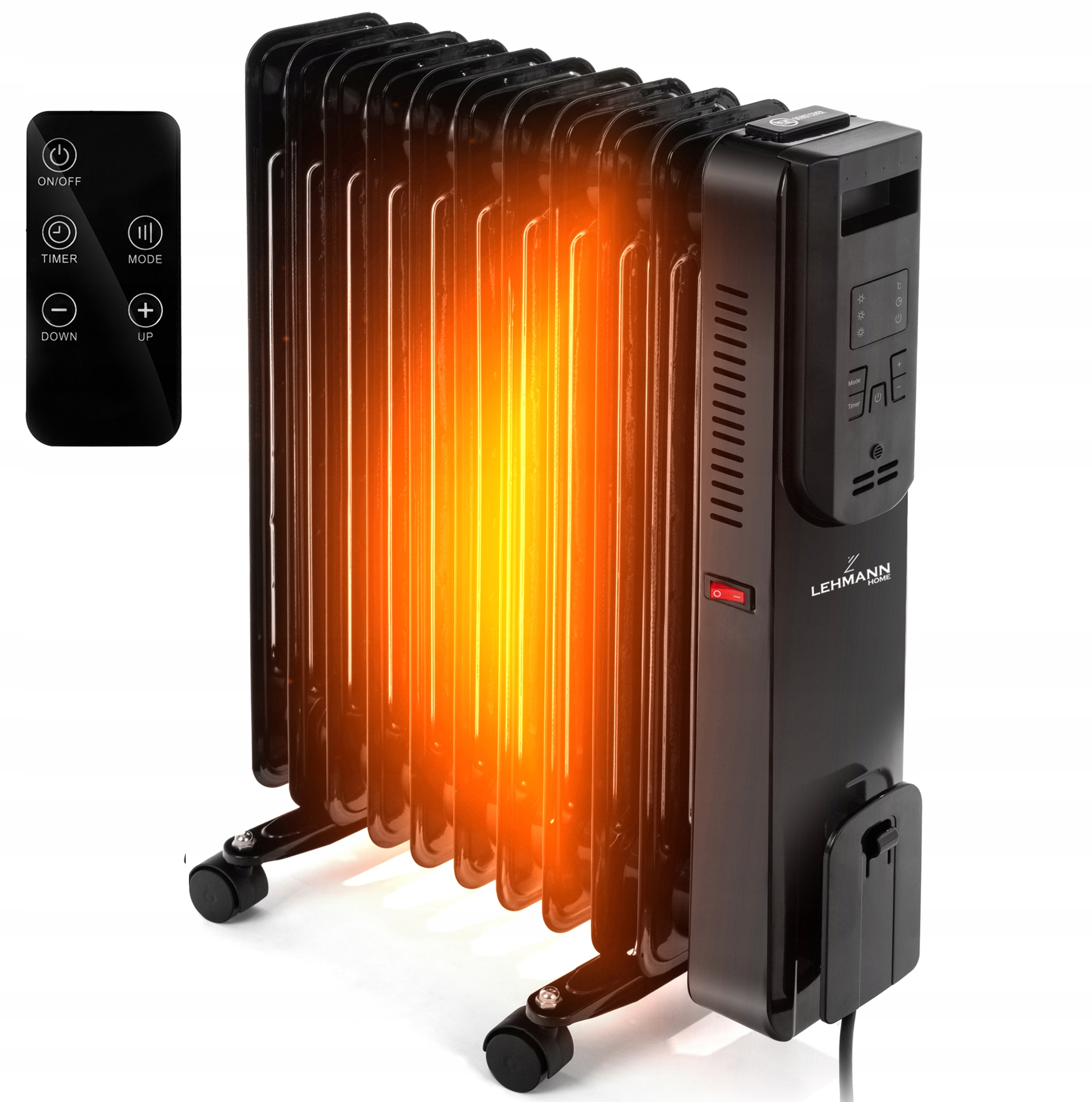 Lehmann 2500 W olejový radiátor, čierny