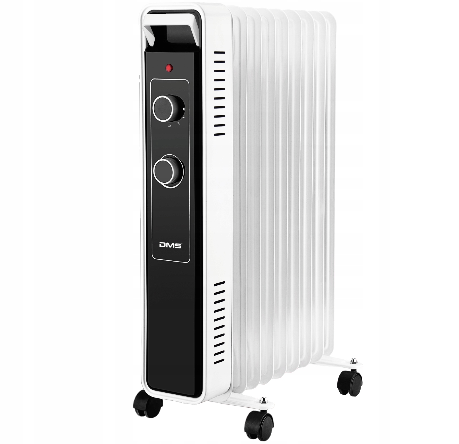 DMS 2500 W olejový radiátor biely, čierny