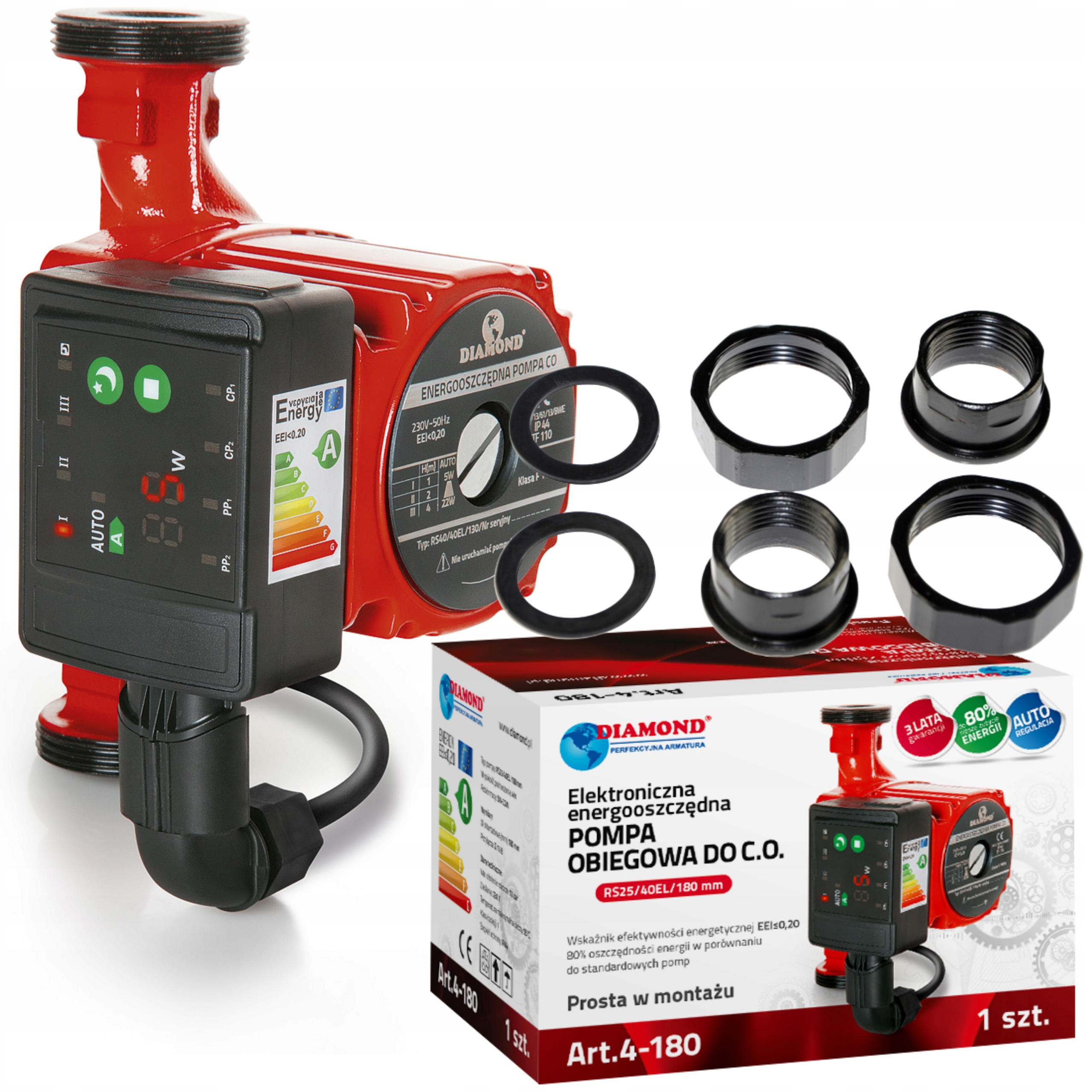 Diamantové obehové čerpadlo 230 V 50 Hz 22 W 180 mm