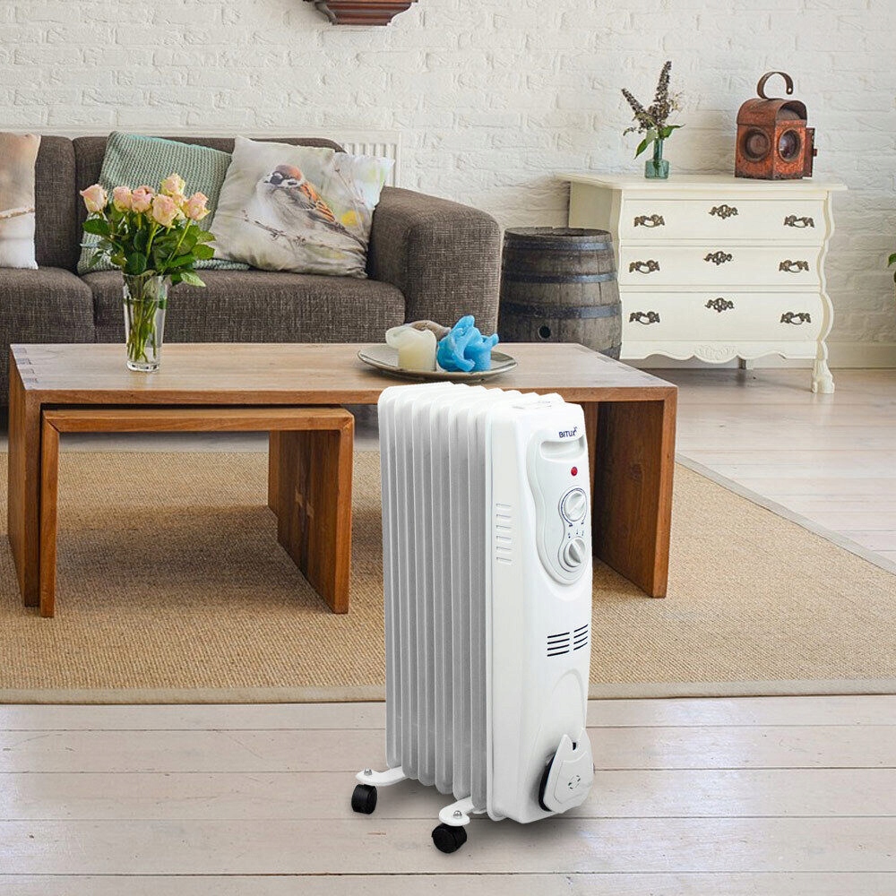 Bituxx 1500 W olejový radiátor biely