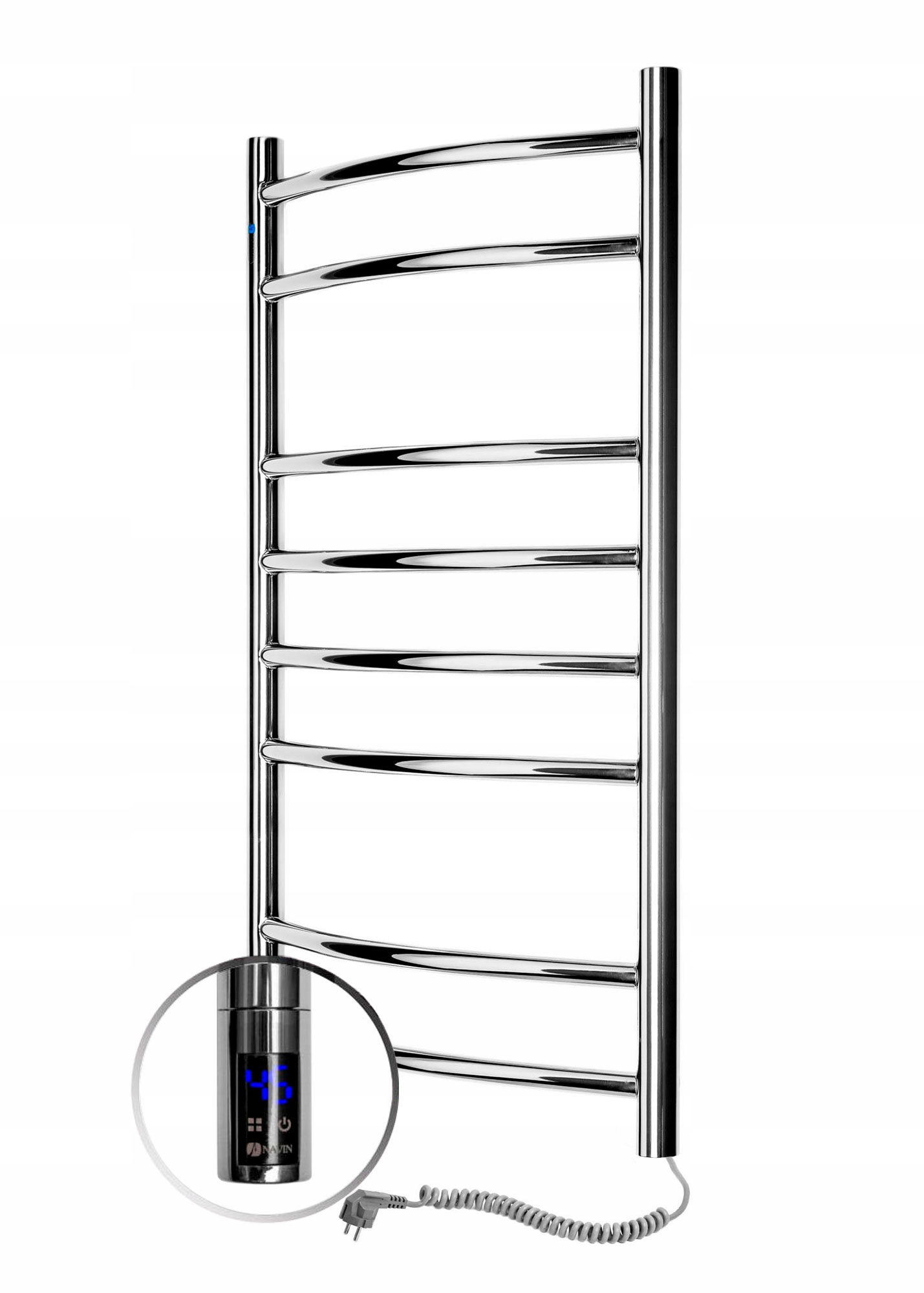 Navin elektrický kúpeľňový radiátor 325 W 480 x 800 mm chróm