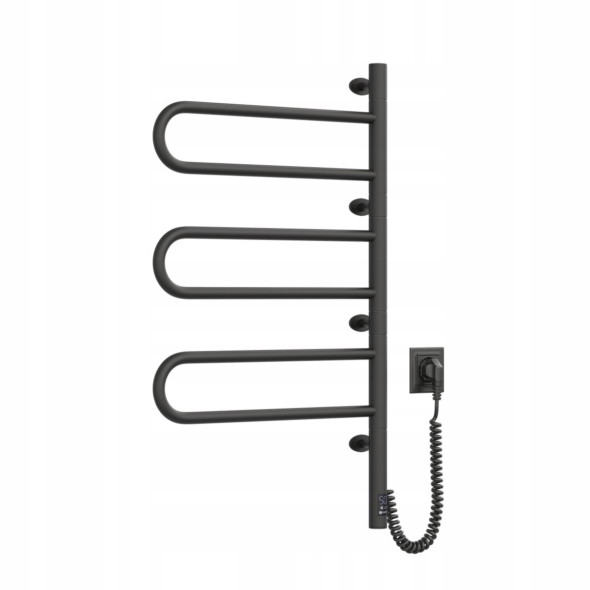 Navin elektrický kúpeľňový radiátor 185 W 480 x 800 mm čierny