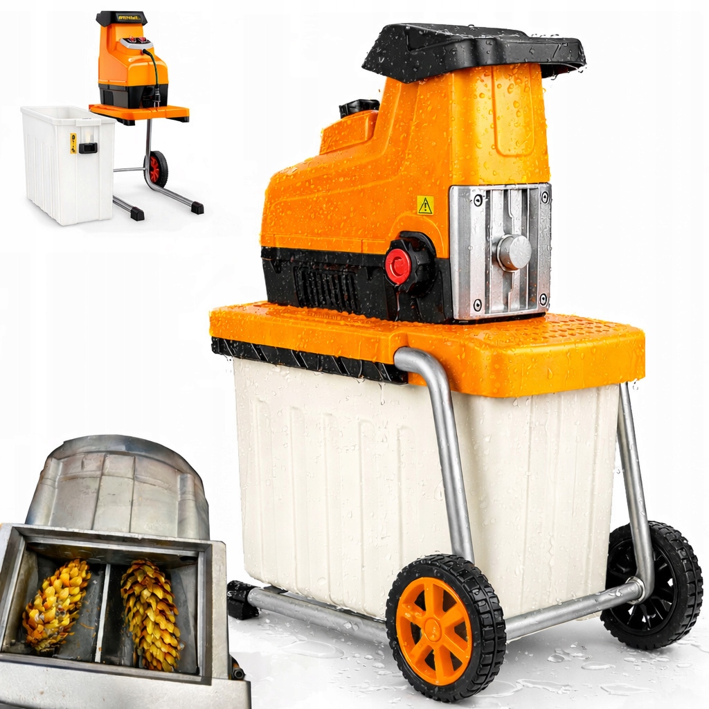 Drvič konárov Riwall 3500 W, frézovacie valce max. 44 mm
