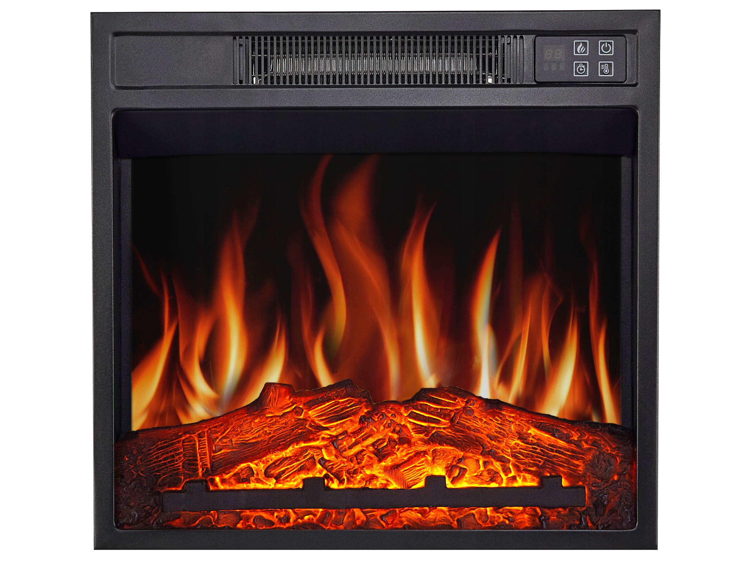 Vstavaný krb s funkciou ohrevu, elektrický ArtiFlame čierny 1800 W 45,7 x 43,5 x 12,8 cm