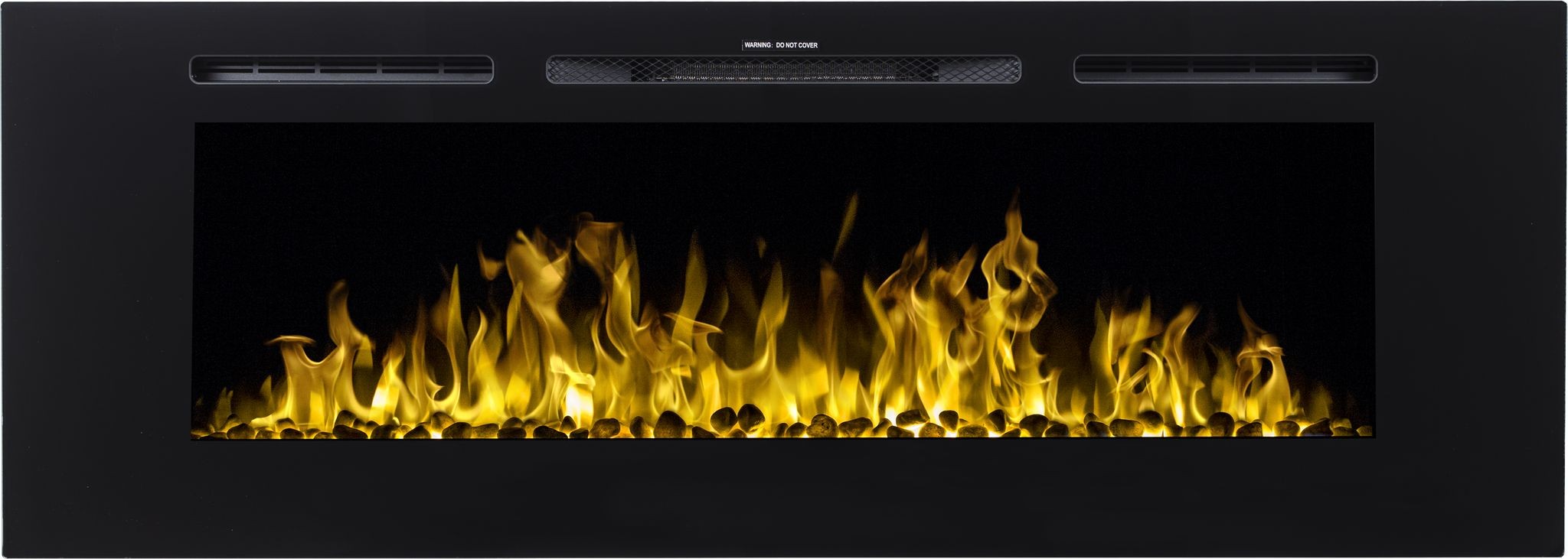 Vstavaný krb s funkciou vykurovania, elektrický Aflamo black 11 W 152 x 54,5 x 14 cm
