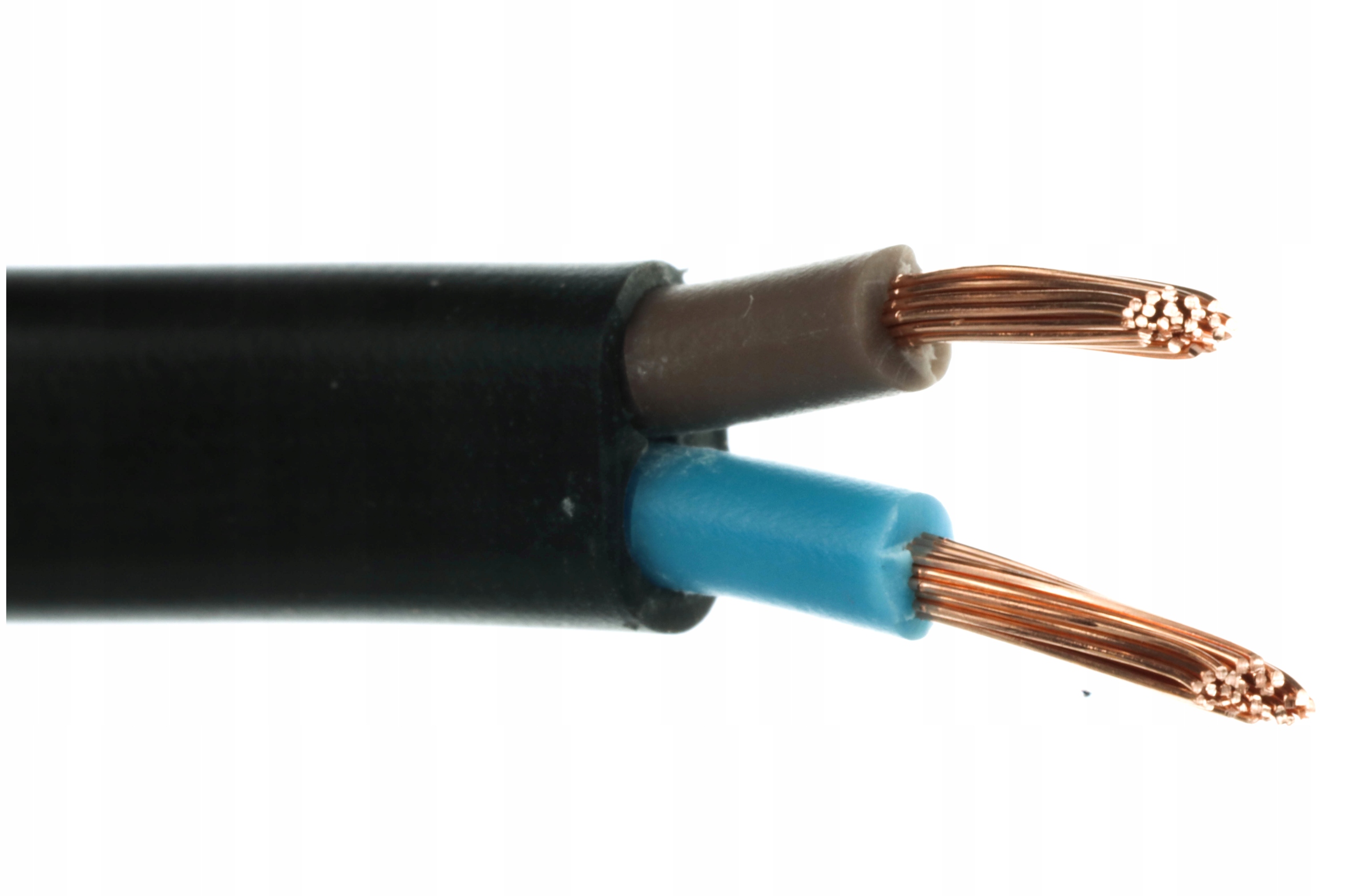Plochý elektrický kábel, flexibilný (lankový) OMYp Digma 2 x 1,0