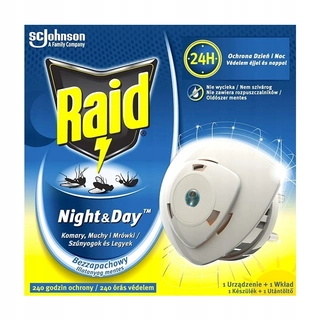 Elektrofumigátor Raid proti mravcom a komárom + Cartridge