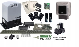 FAAC 740 3X Pilot+5xlista+XLED+Encoder Lamp
