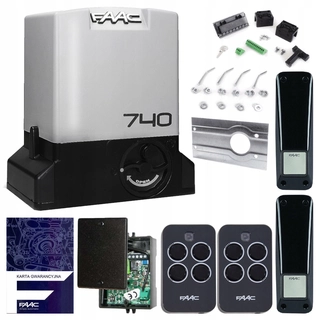 FAAC 740 500 kg jazdy pre posuvnú bránu 433 MHz