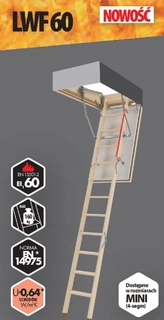 Podkrovné schody - Fakro LWF 60 86x130 (H = 280)