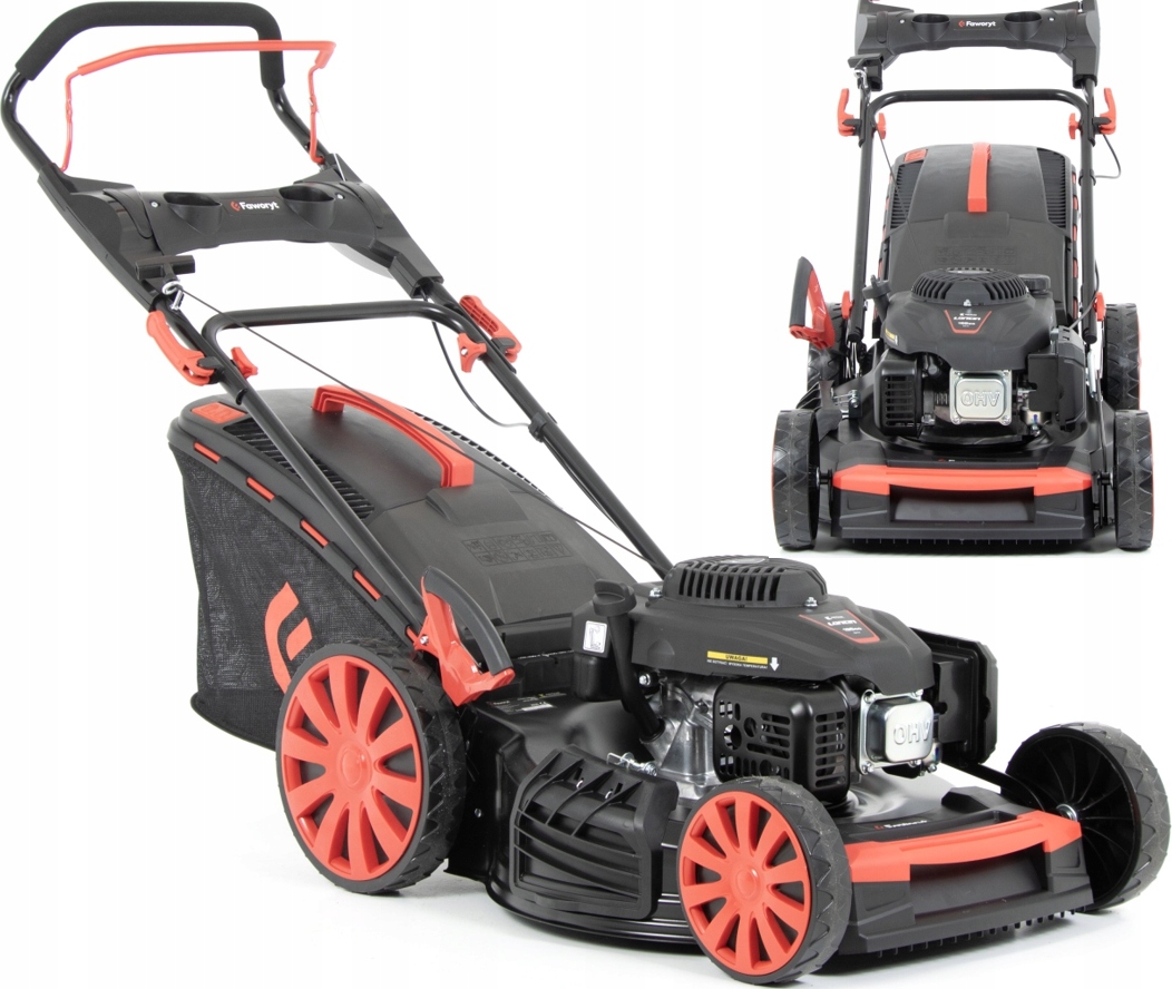 Benzínová kosačka na trávu Faworyt bez pohonu s košom 51 cm, tlačná Loncin