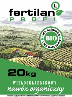 Záhradné hnojivo - Organické, prírodné hnojivo Poltops granule 20 kg 20 l