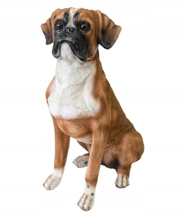 Záhradná figúrka boxer psa ako živá 44cm