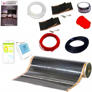 Podlahové kúrenie - Fólie vykurovacia rohož 220W / M2 + WiFi - Set of 4 m2