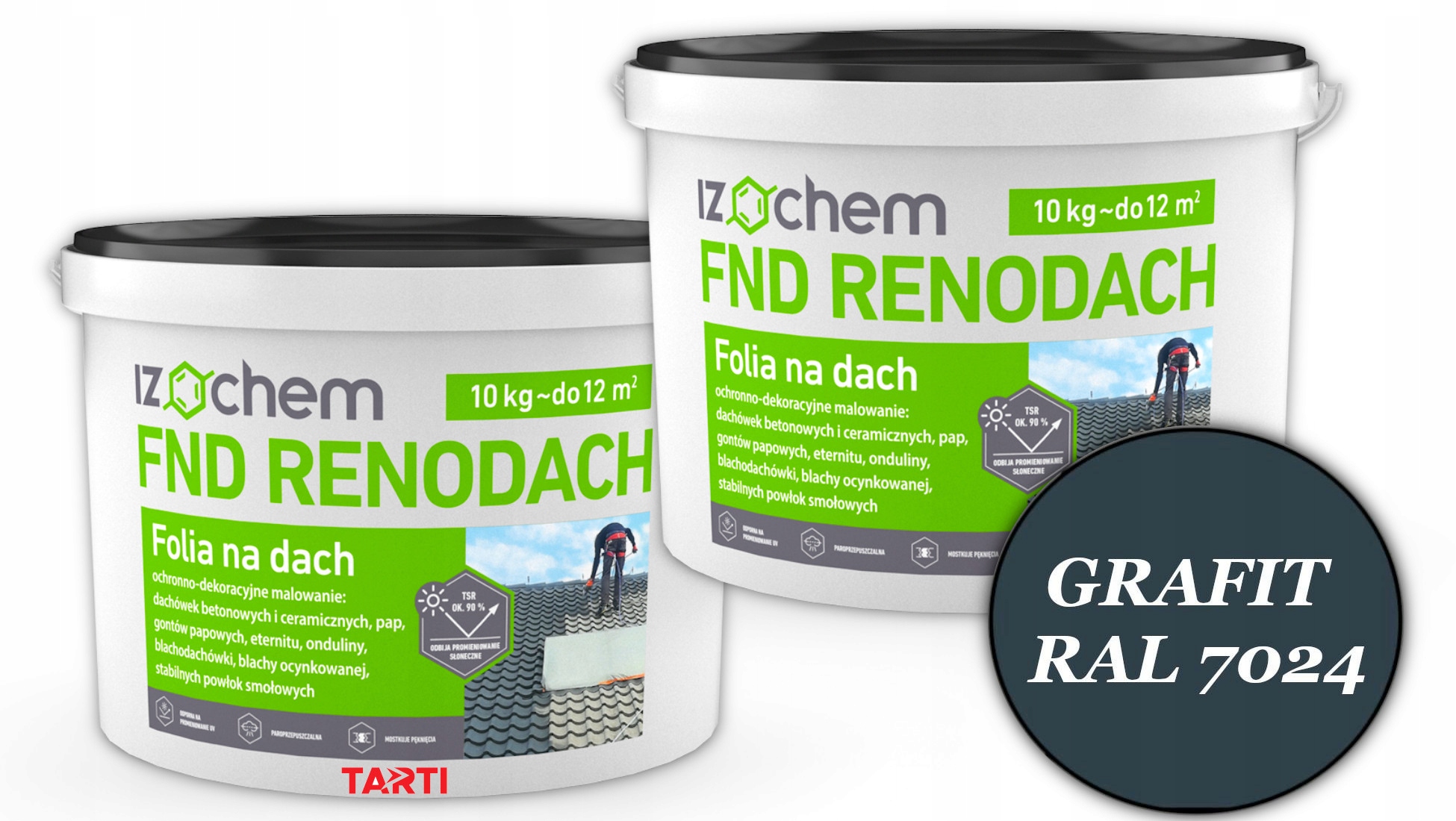 Izochem FND Renodach strešná renovačná fólia, 10 kg, šedá