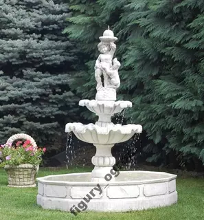 Fontána do záhrady - Záhradný fontány chlapec so psom + bazén !!!