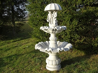 Fontána do záhrady - Záhradná fontána Deti pod dáždnikom 180 cm