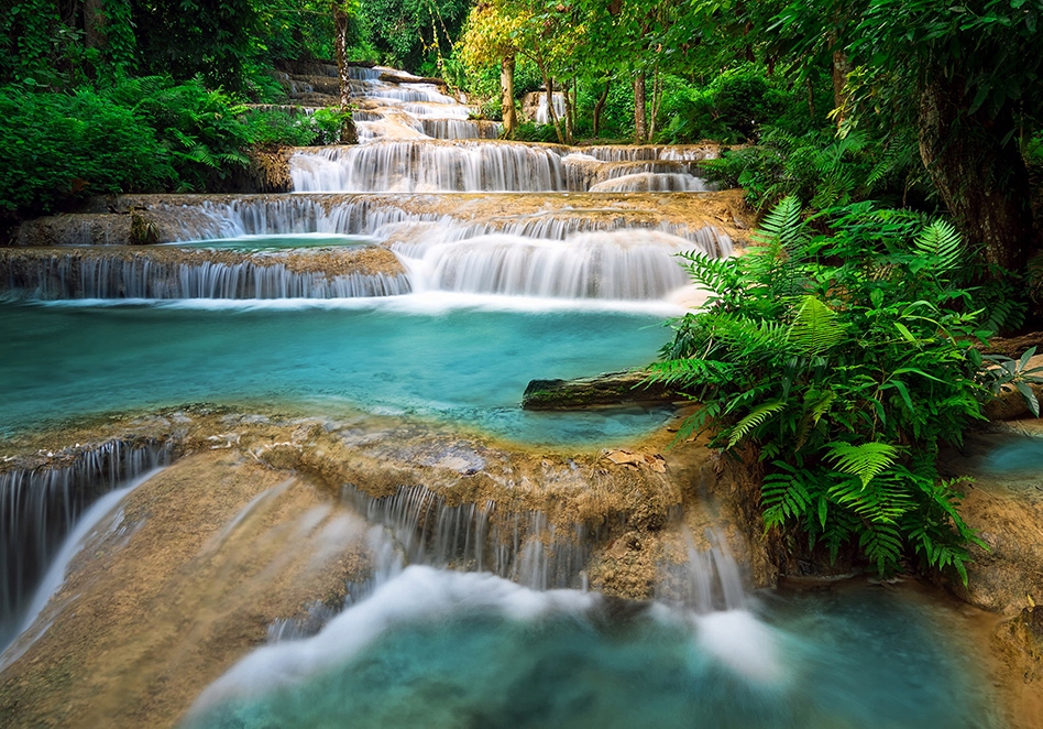 NEFUSIONOVÁ TAPETA Kao Fu Waterfall Tropic 330x230