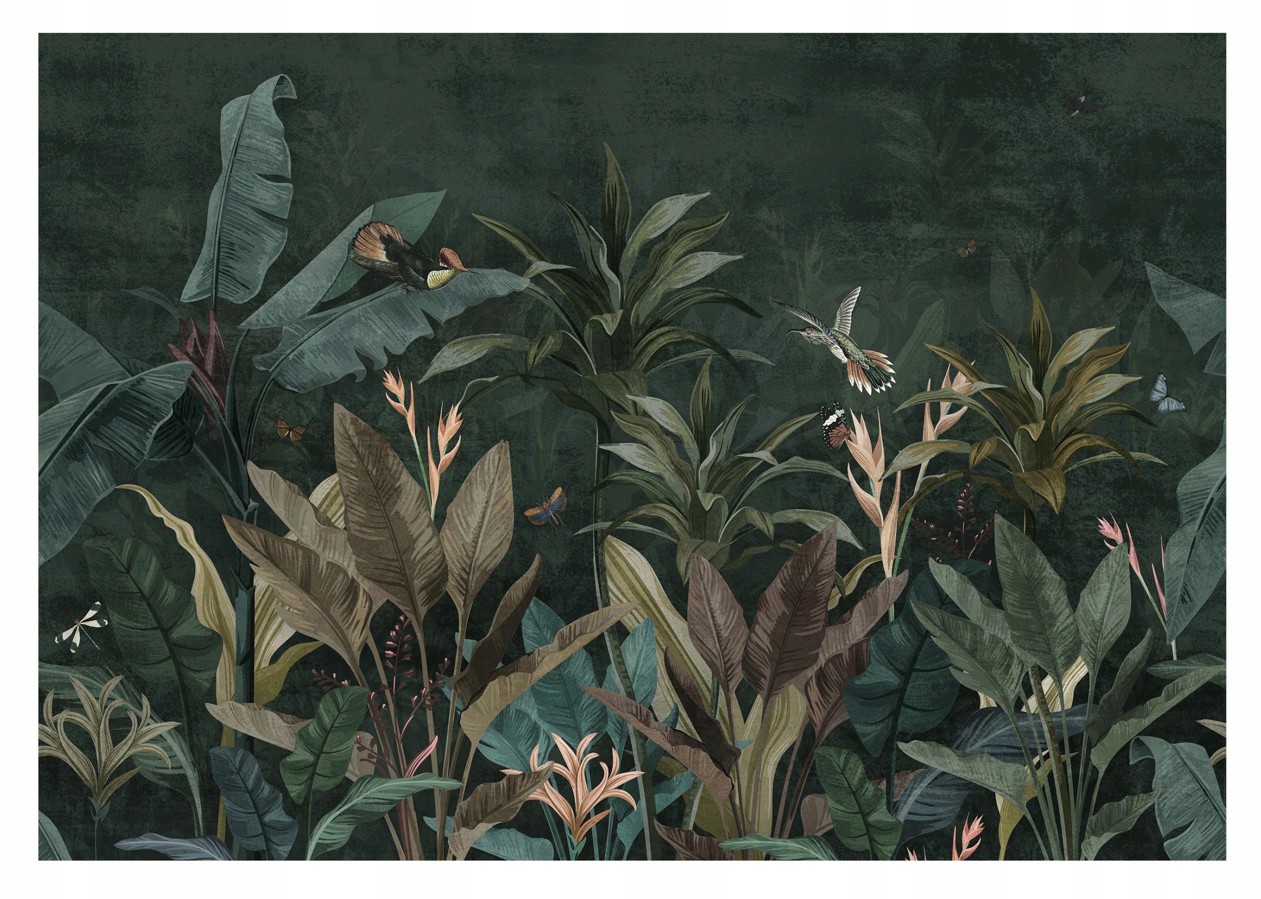 Fototapeta LEAVES JUNGLE Nature Birds 368x254