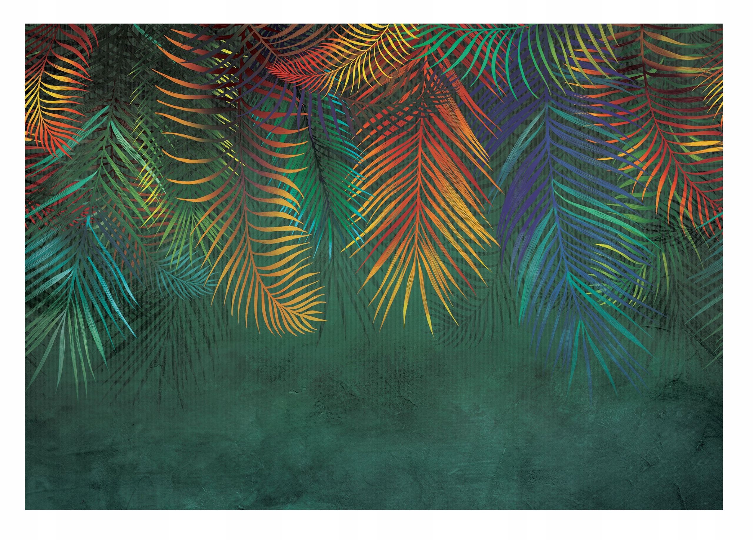 Fototapeta PALM LEAVES Imitácia betónu 416x254
