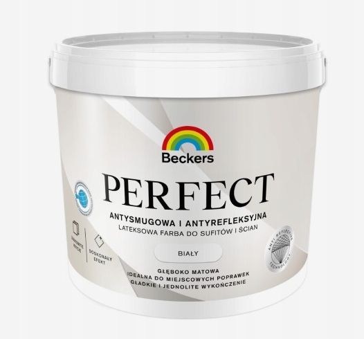 Beckers latexová farba na steny 9 l BIELA BIELA mat