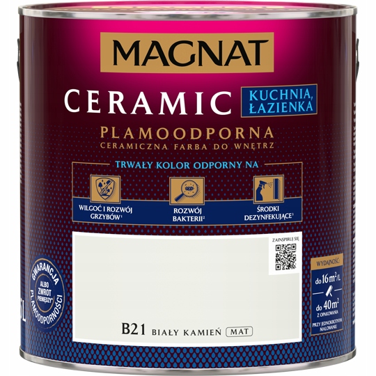 Keramická farba na steny Magnat 2,5 l B21 mat