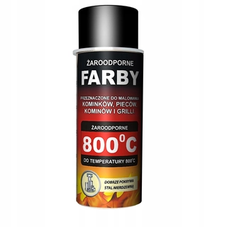 Tepelne odolný náter Hansa 400 ml 910 black ohnisko