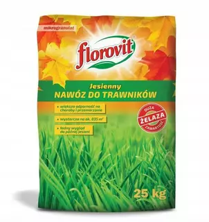 Záhradné hnojivo - Jesenné hnojivo na trávniky Florovit granule 25 kg