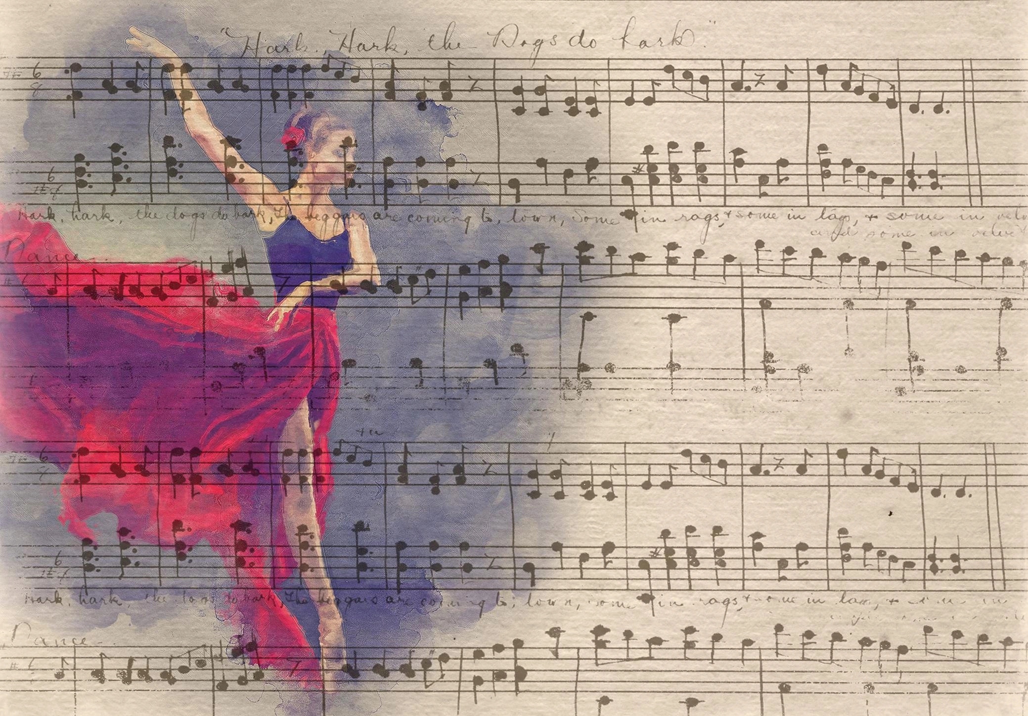 Fototapeta ŽENA ženská balerína na netkanej textílii + LEPIDLO 368 x 254