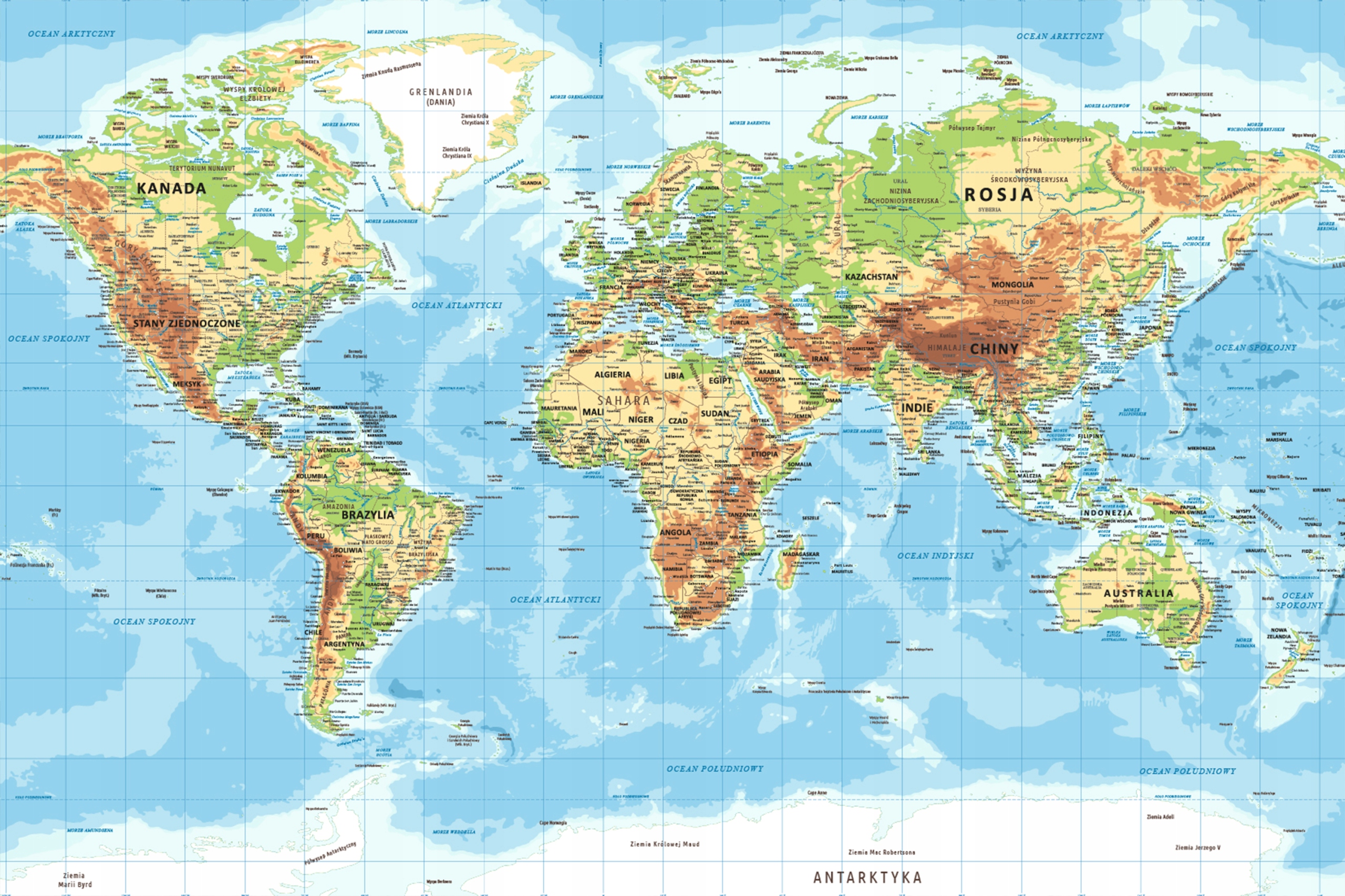 Fototapety fototapeta mapa sveta Poľsko