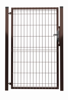 Branka - 3D Panel Gate 153 cm Galvanizovaná+ hnedá farba 8017