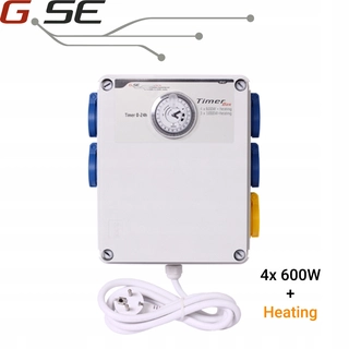 Regulátor otáčok - G.SE TIMER BOX II 4X600W + HVAC Time programátor