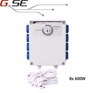 Regulátor otáčok - Časovač g.se Box II 8x600W Time Relay