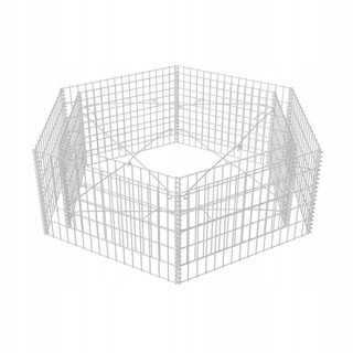 Gabión - GABION Šesťhranný GABIONOVÝ HRNEC 160x140x50 cm