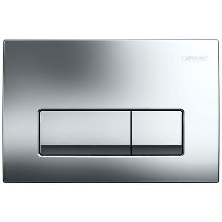 Geberit Delta51 strieborné tlačidlo splachovania WC